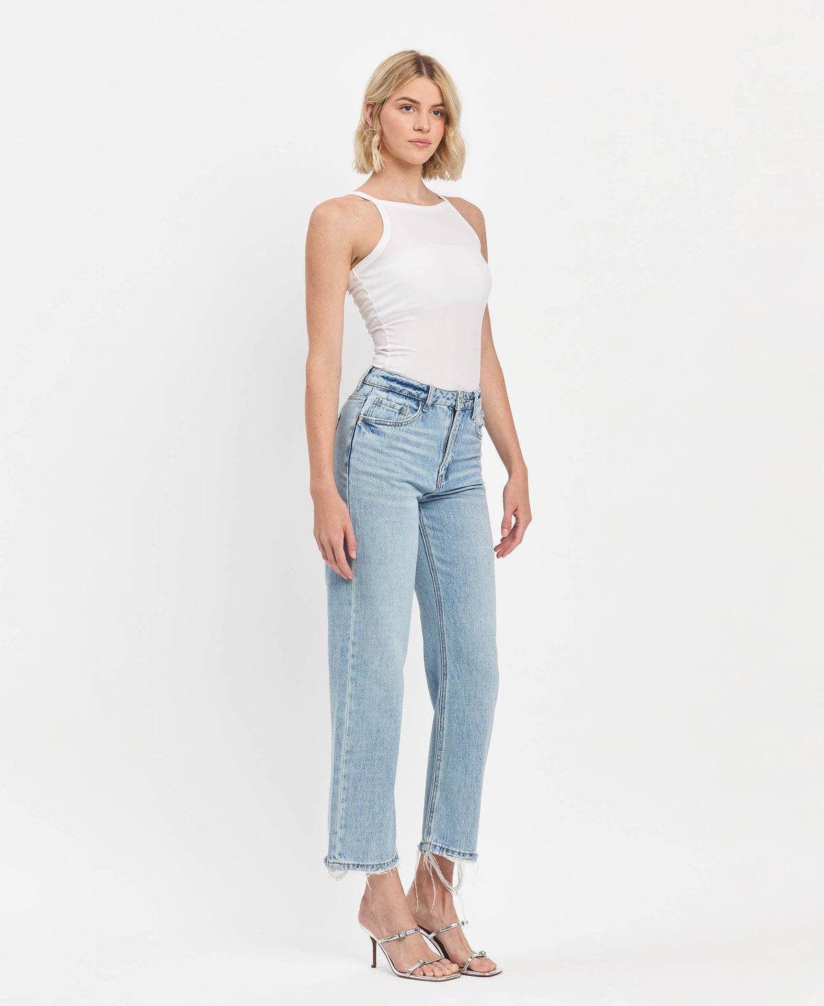 Lina 90's High Rise Ankle Slim Jean