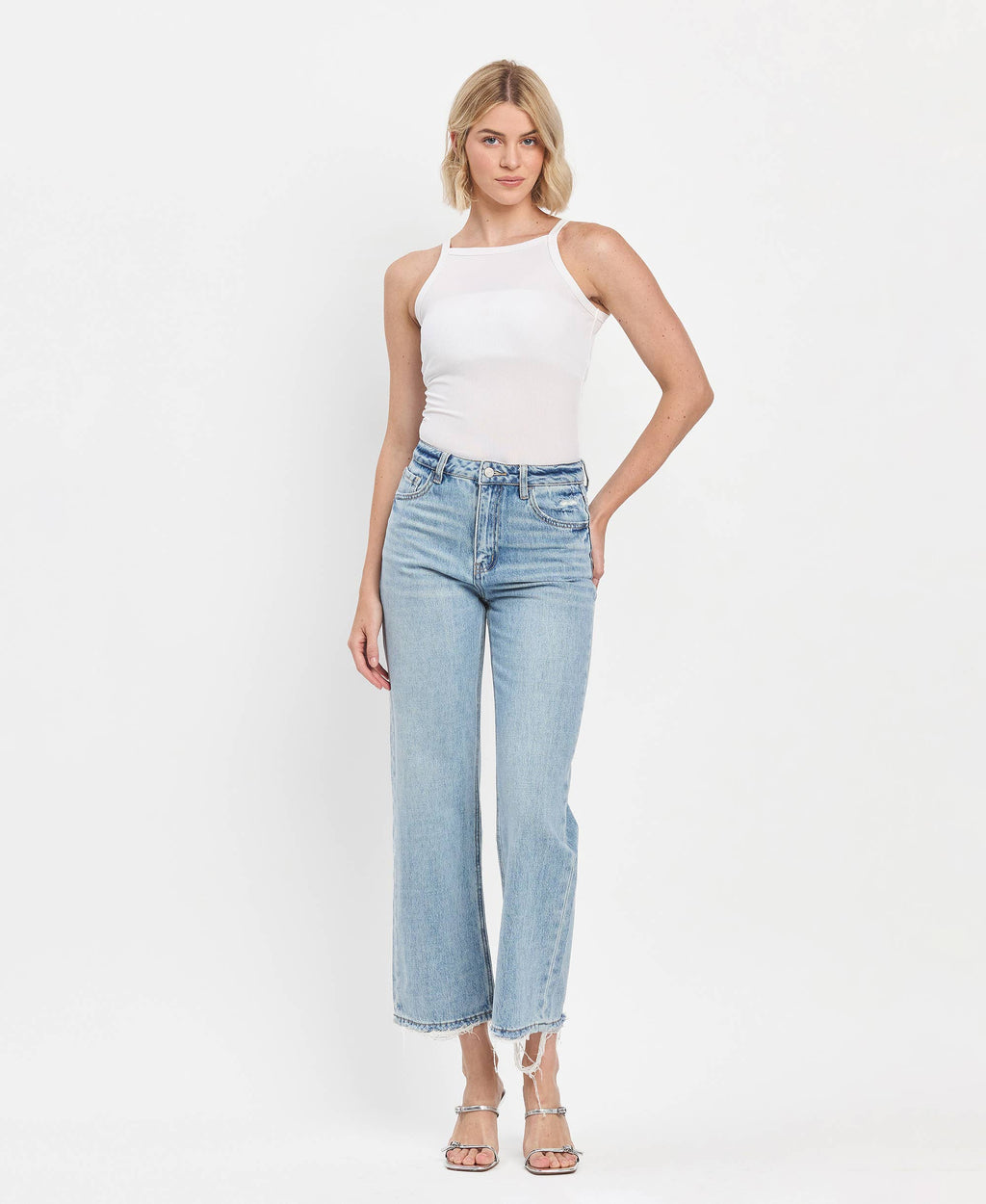 Lina 90's High Rise Ankle Slim Jean