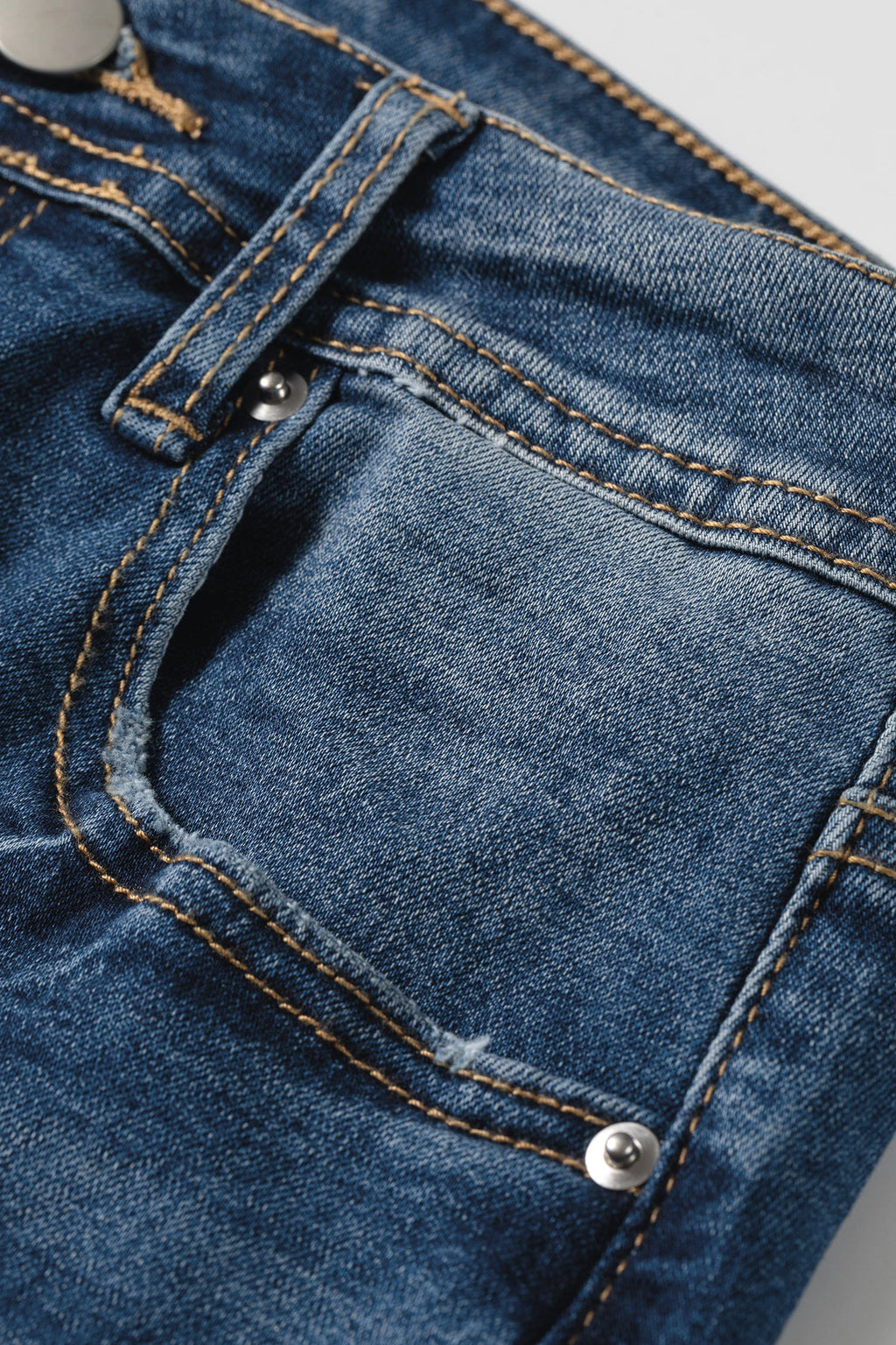 Ashleigh Blue Acid Washed Straight Leg Full Length Casual Jeans