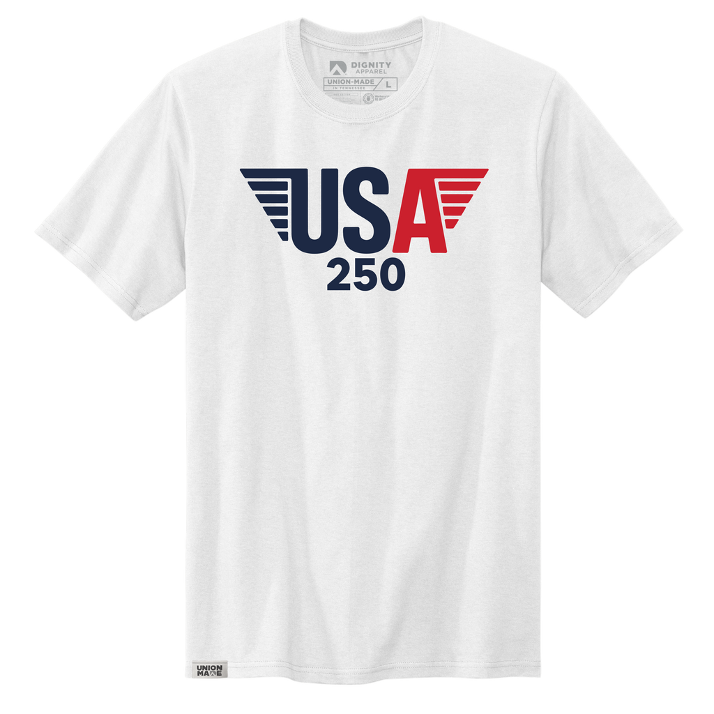 USA 250 - Wings T-Shirt - Made in the USA