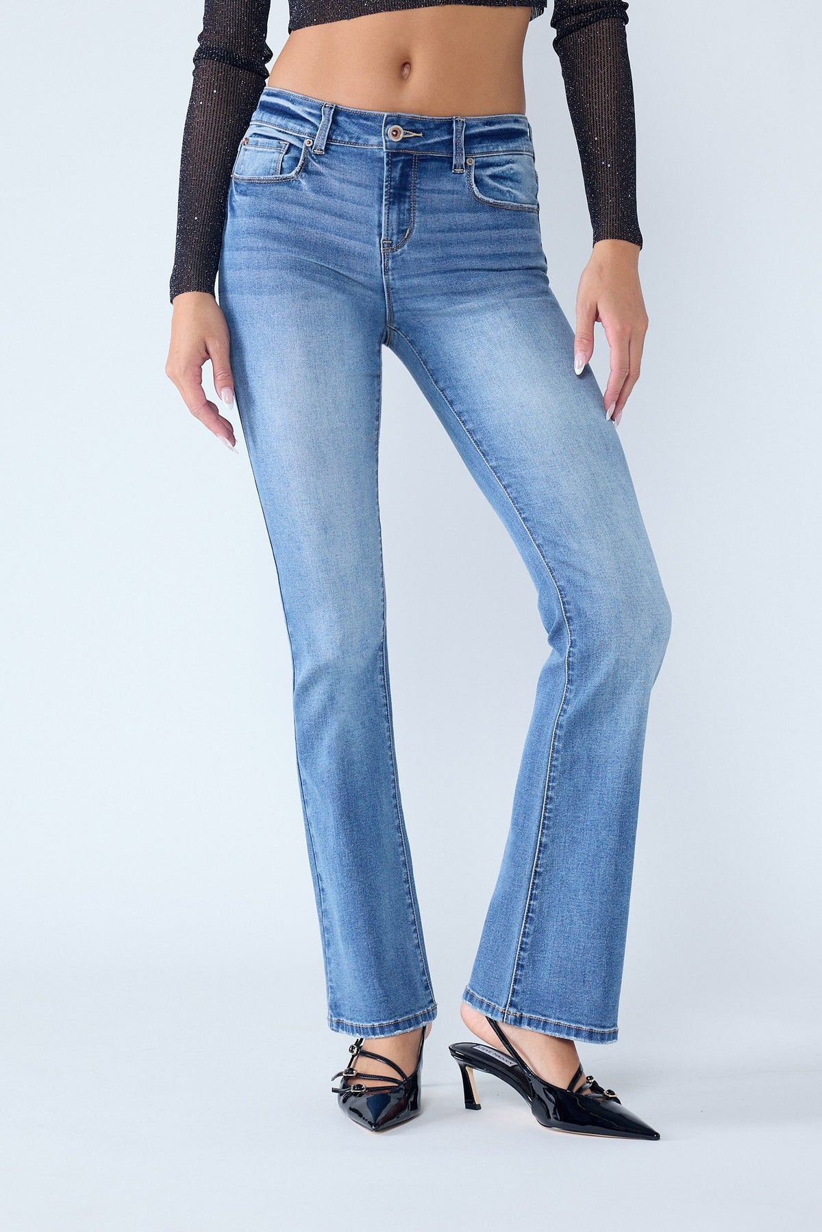 High Rise Classic Bootcut Jeans