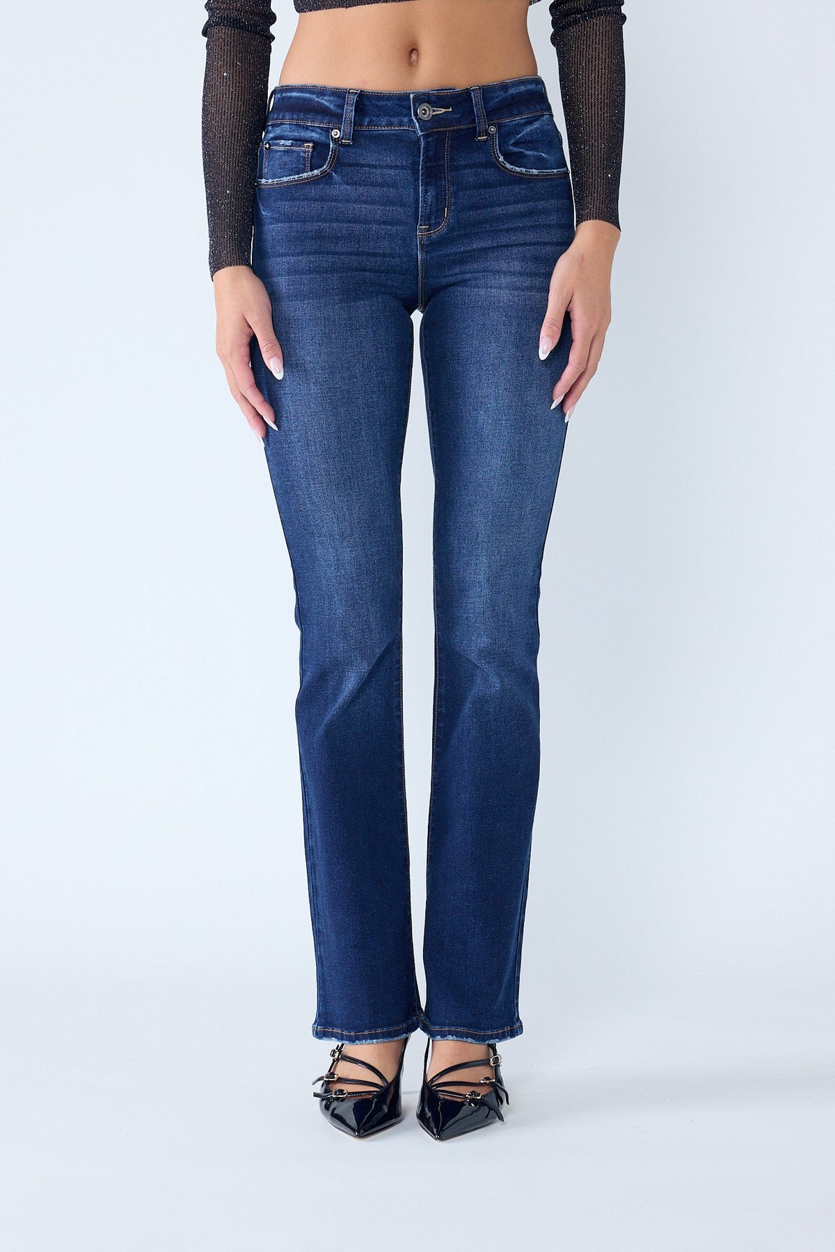 High Rise Classic Bootcut Jeans
