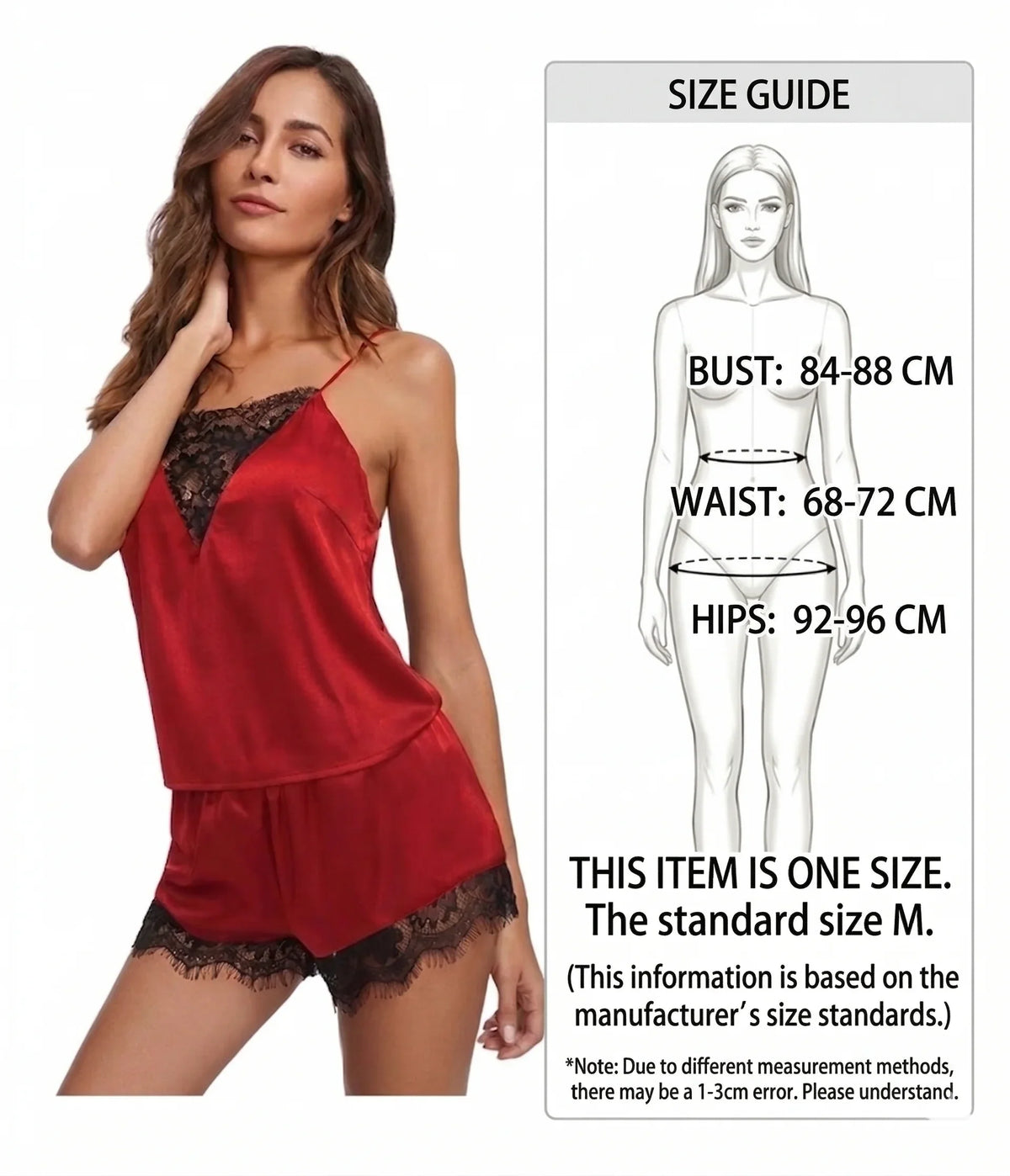 Women Satin Pajama Set Lace Trim Cami Top and Shorts Sleepwear Soft Sleeveless Nightwear Summer Home Lounge Wear Outfit