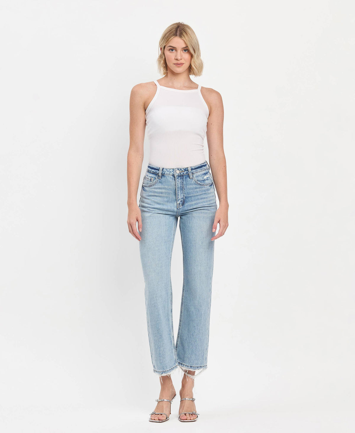 Lina 90's High Rise Ankle Slim Jean