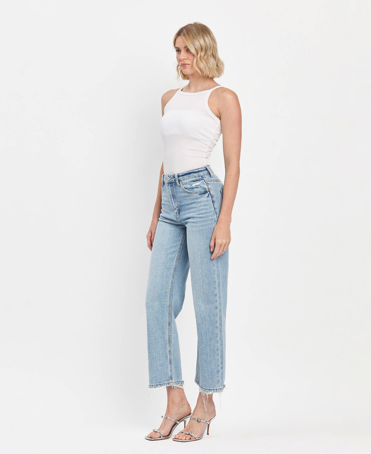 Lina 90's High Rise Ankle Slim Jean
