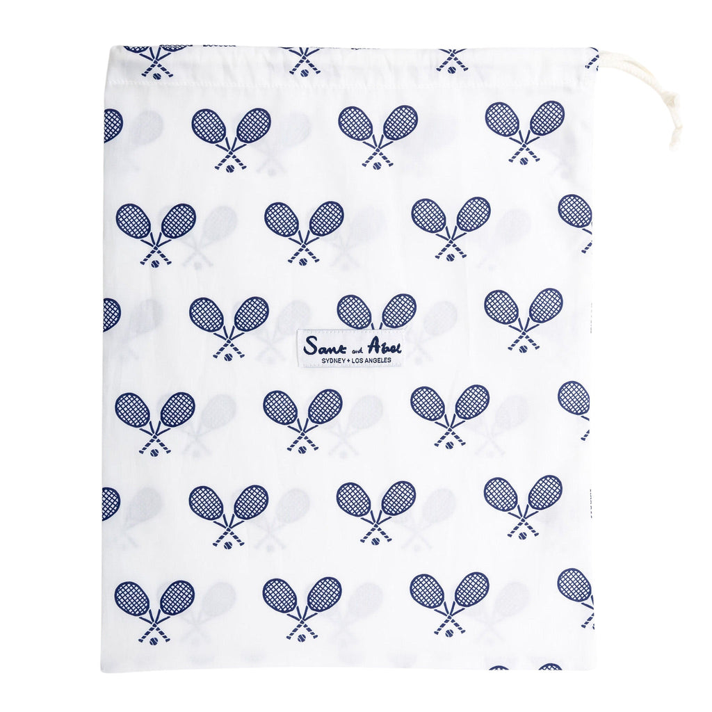 Men's Tennis Navy PJ Pants - Organic Cotton Poplin