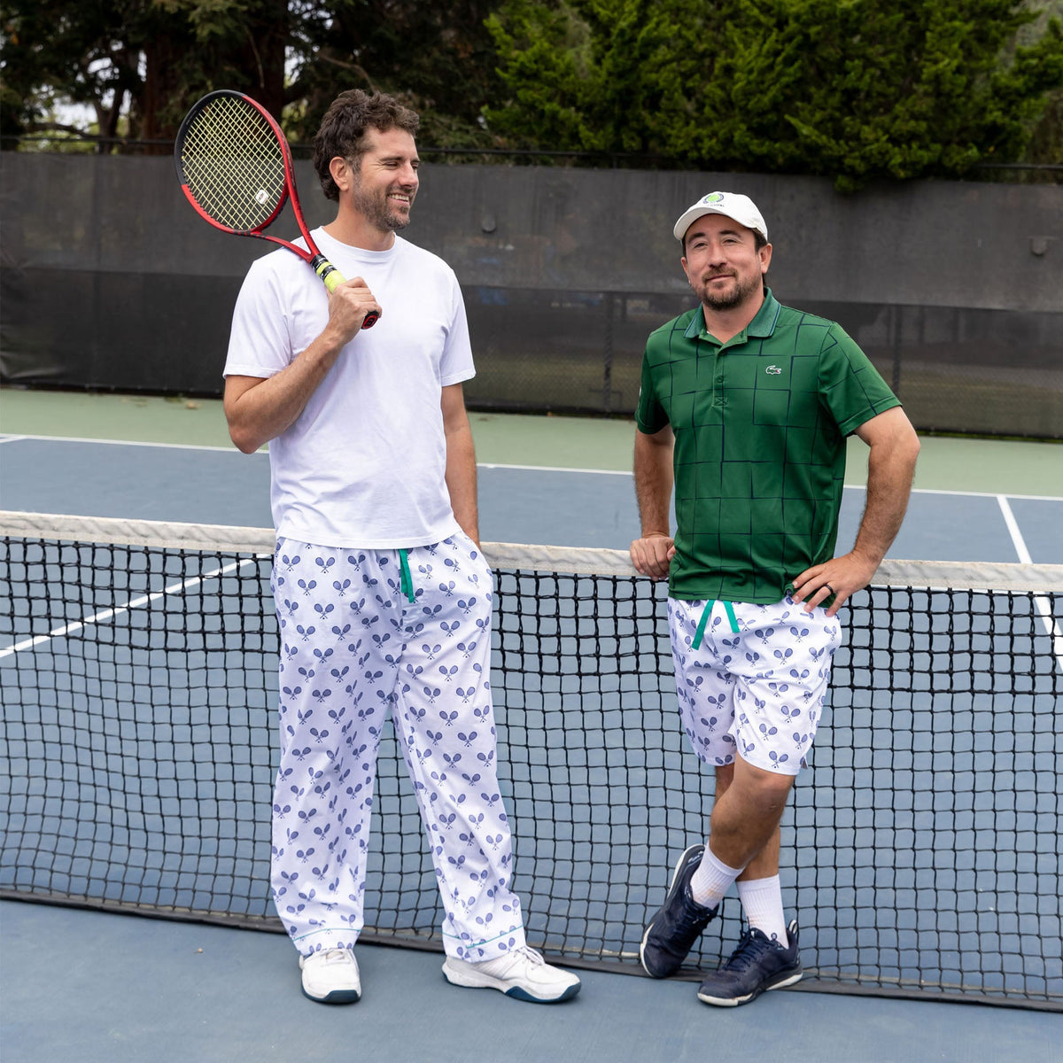 Men's Tennis Navy PJ Pants - Organic Cotton Poplin