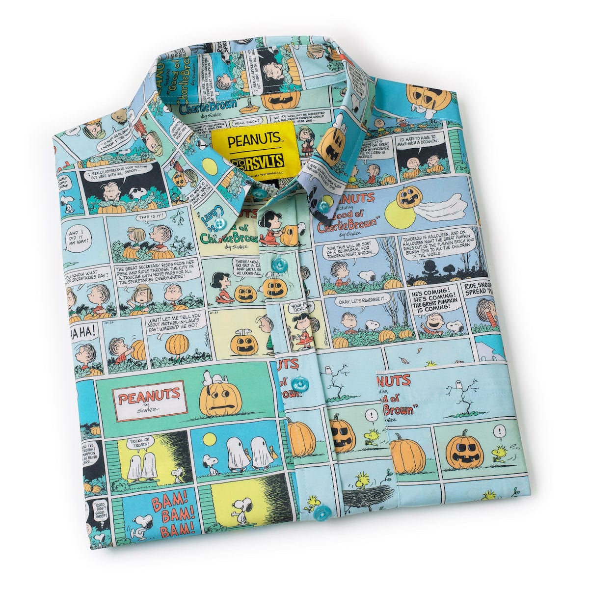 Peanuts "Spooky Strips" – KUNUFLEX Short Sleeve Shirt