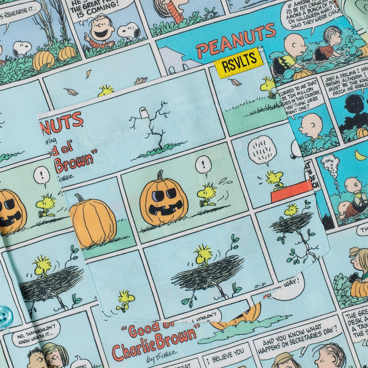 Peanuts "Spooky Strips" – KUNUFLEX Short Sleeve Shirt
