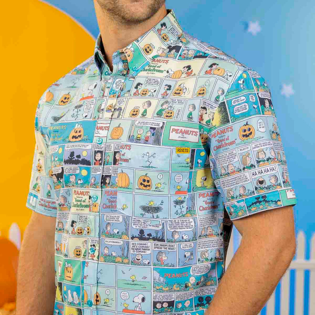 Peanuts "Spooky Strips" – KUNUFLEX Short Sleeve Shirt