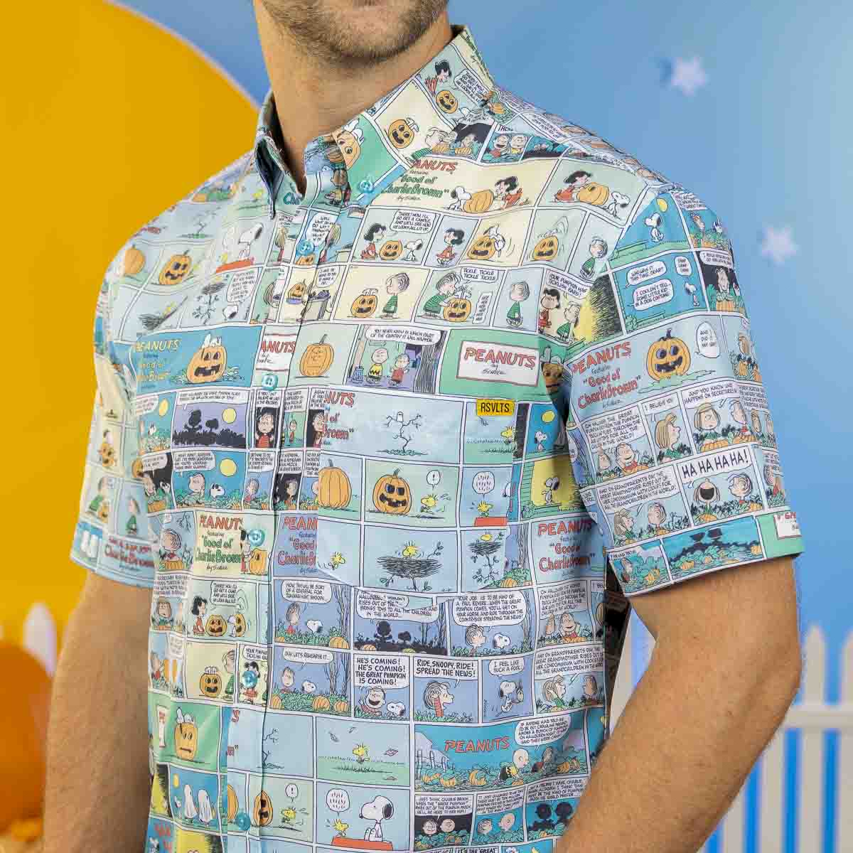 Peanuts "Spooky Strips" – KUNUFLEX Short Sleeve Shirt