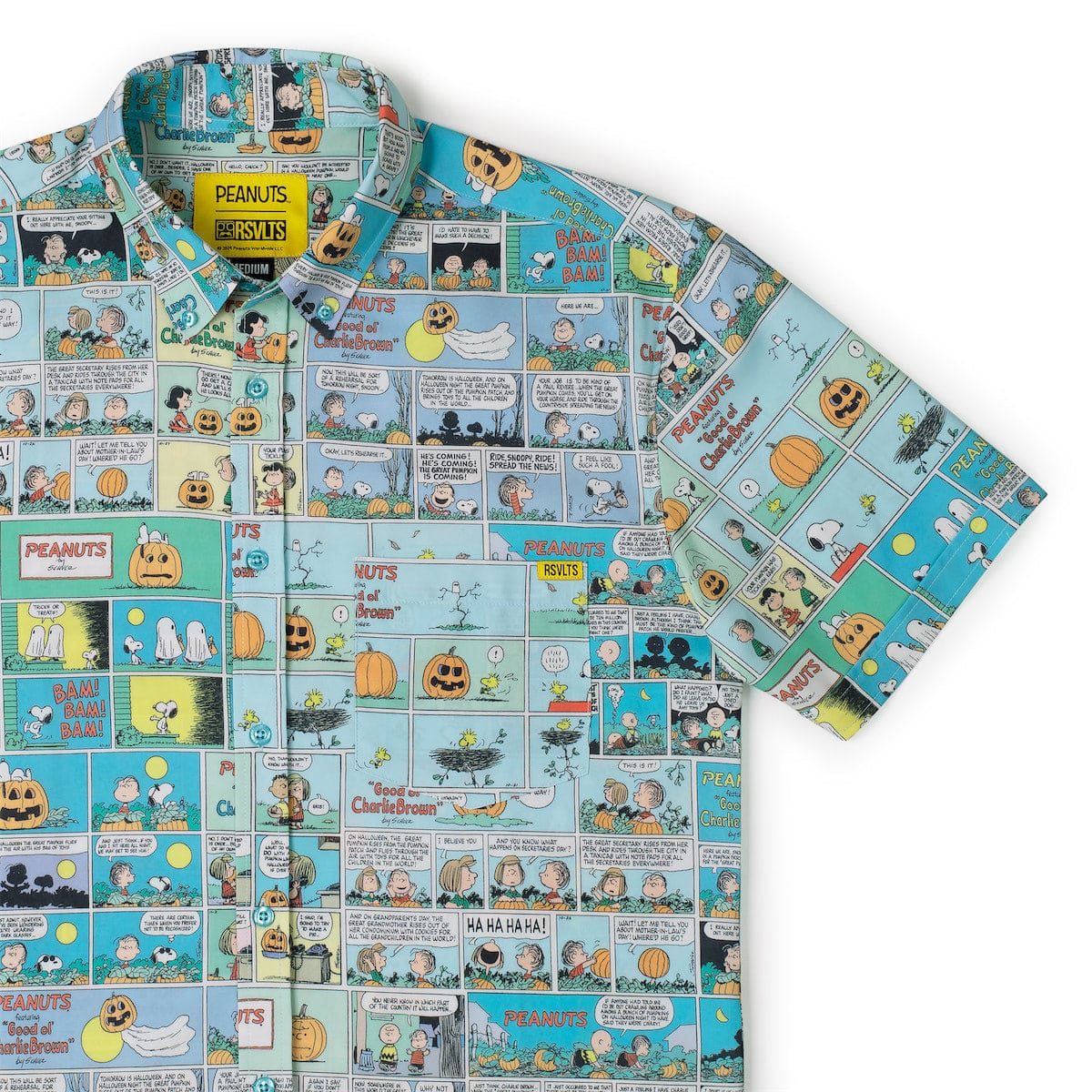 Peanuts "Spooky Strips" – KUNUFLEX Short Sleeve Shirt